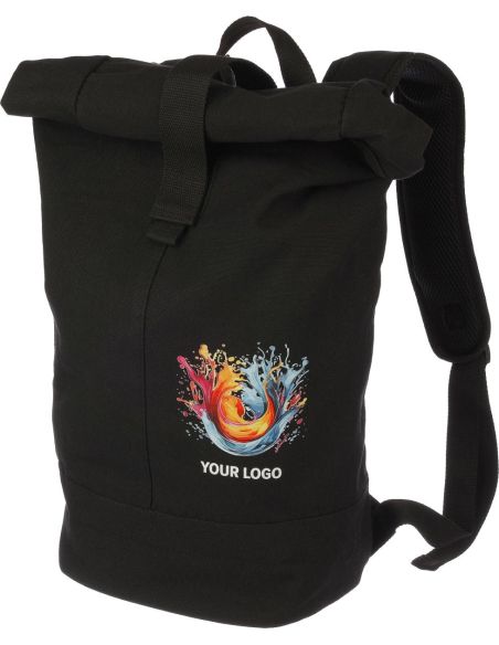 Mochila enrollable de lona con forro RPET