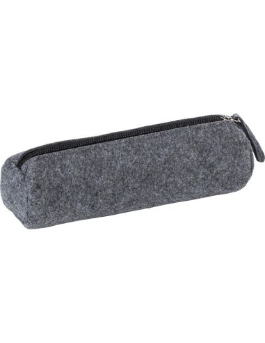 Estuche de fieltro RPET con cremallera