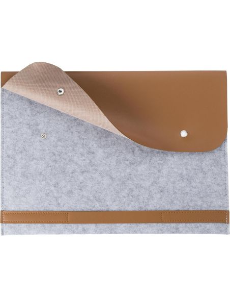Funda portátil 14 pulgadas RPET con botones