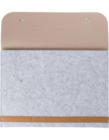 Funda portátil 14 pulgadas RPET con botones
