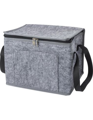 Bolsa isotérmica de fieltro RPET con bolsillo