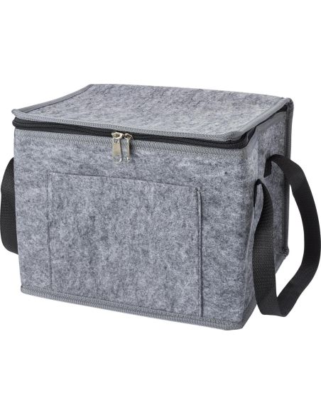 Bolsa isotérmica de fieltro RPET con bolsillo