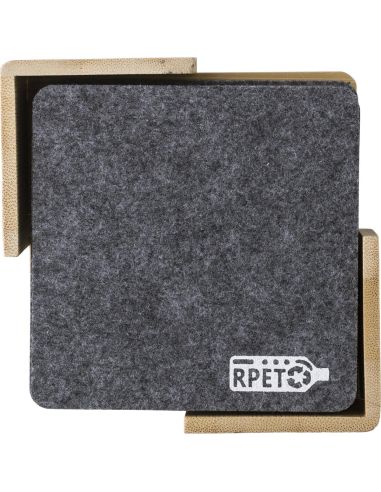 Set de posavasos de fieltro rPET Ecológico Personalizado 101014853