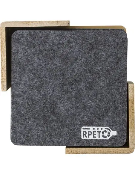 Set de posavasos de fieltro rPET Ecológico Personalizado 101014853