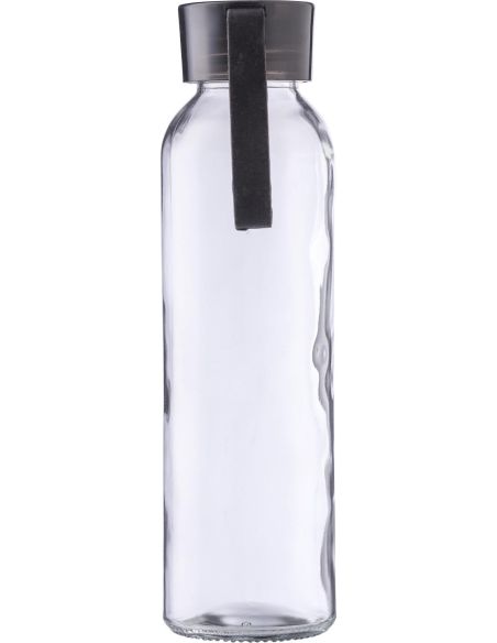 Botella cristal 500 ml con correa de silicona