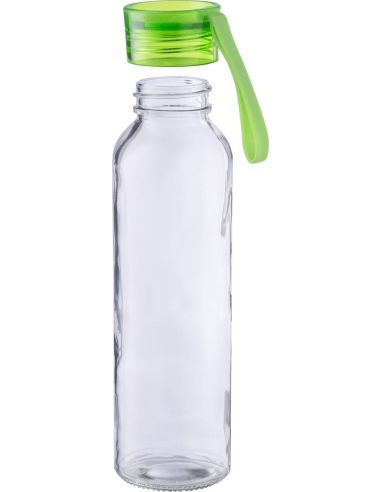Botella cristal 500 ml con correa de silicona