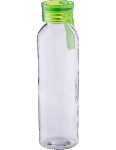 Botella cristal 500 ml con correa de silicona
