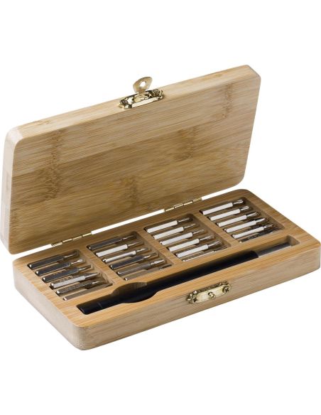 Set herramientas bambú 25 piezas