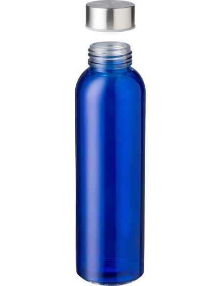 Botella cristal 500 ml con tapón de acero reciclado