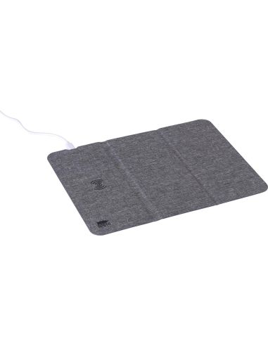 Alfombrilla RPET con carga inalámbrica 10W
