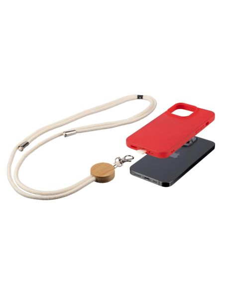 Lanyard algodón y bambú para móvil