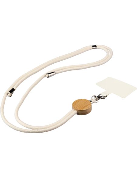 Lanyard algodón y bambú para móvil