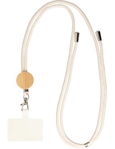 Lanyard algodón y bambú para móvil