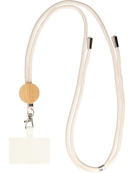 Lanyard algodón y bambú para móvil