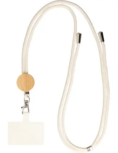 Lanyard de algodón y bambú Ecológico...