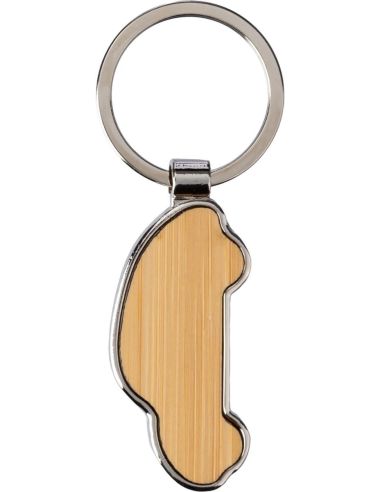 Llavero de zinc y bambú Ecológico Personalizado 101097197