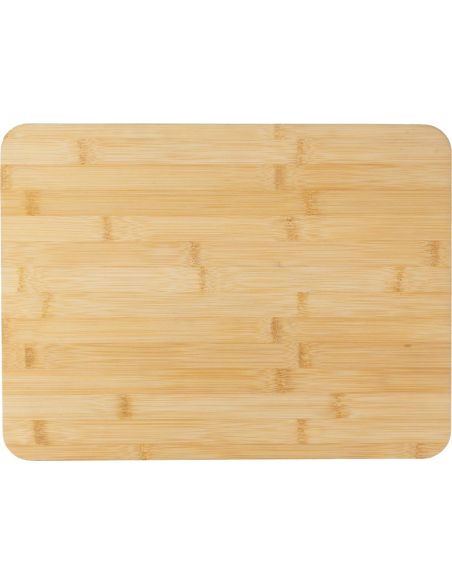 Tabla de bambú con cuchillo para pan