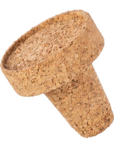 Tapón de corcho para botellas abiertas