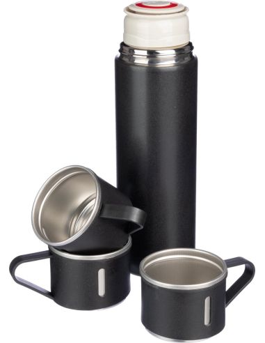 Set termo acero inox 420 ml con 3 tazas