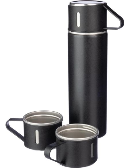 Set termo acero inox 420 ml con 3 tazas