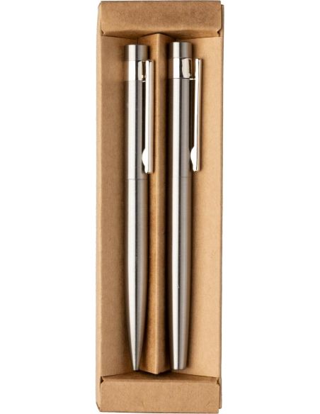 Set de escritura de acero inoxidable reciclado