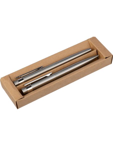 Set de escritura de acero inoxidable reciclado
