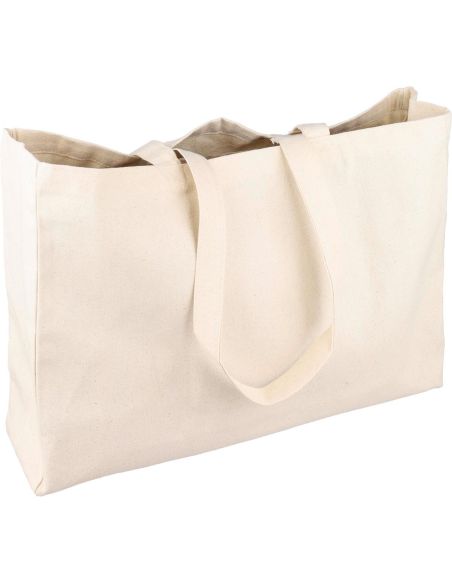 Bolsa de algodón 280 g/m² con fuelle 10 cm