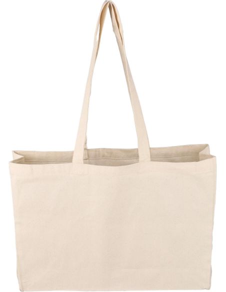 Bolsa de algodón 220 g/m² con fuelle 10 cm