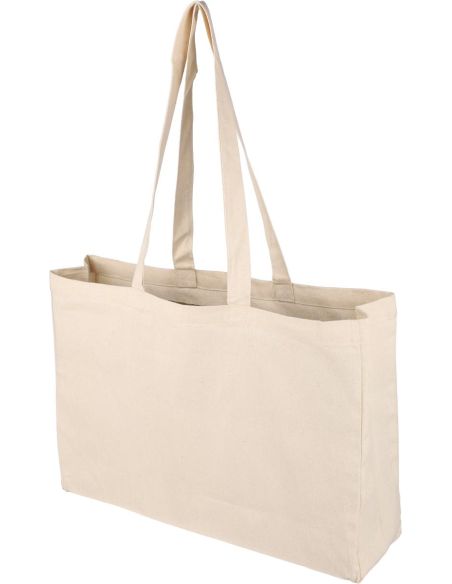 Bolsa de algodón 220 g/m² con fuelle 10 cm