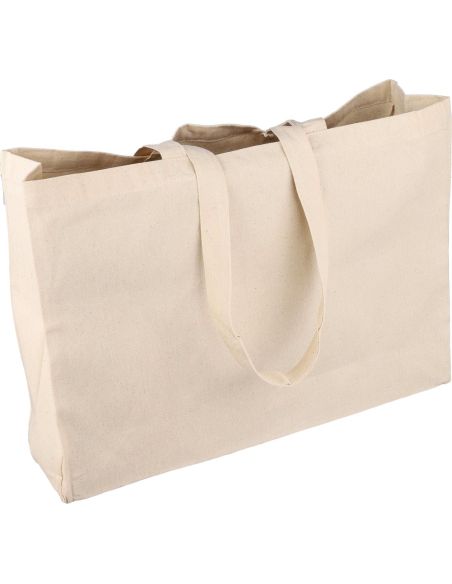 Bolsa de algodón 220 g/m² con fuelle 10 cm
