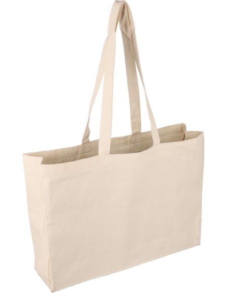 Bolsa de algodón 220 g/m² con fuelle 10 cm