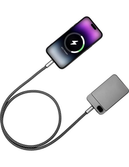 Cable USB-C 60W RPET nailon aluminio GRS RoHS transferencia