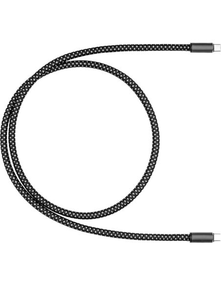 Cable USB-C 60W RPET nailon aluminio GRS RoHS transferencia