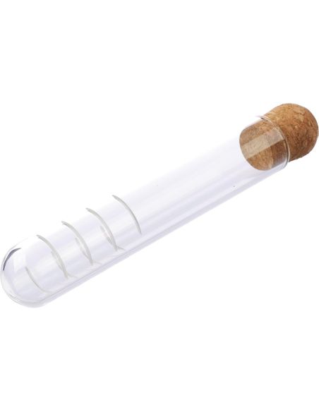 Infusor de té de borosilicato con tapa de corcho