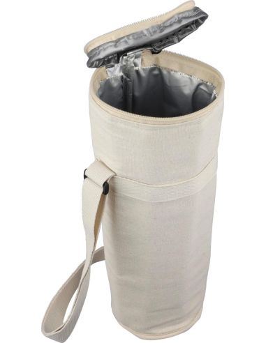 Bolsa nevera para botella de algodón reciclado