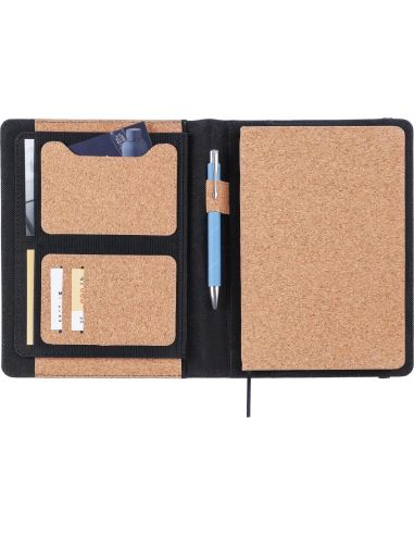 Carpeta A5 de corcho con libreta extraíble