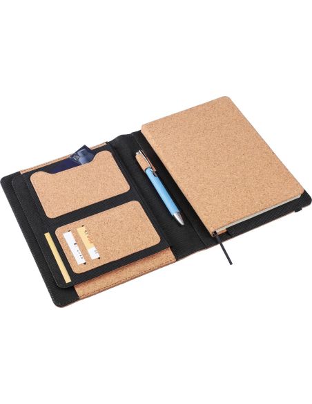 Carpeta A5 de corcho con libreta extraíble