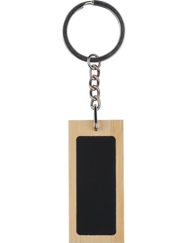 Llavero rectangular de bambú Ecológico Personalizado 101172271