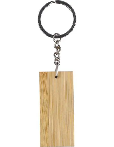 Llavero rectangular de bambú Ecológico Personalizado 101172271