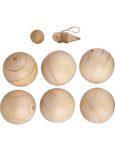 Juego de petanca con pelotas de madera Ecológico... - Producto ecológico