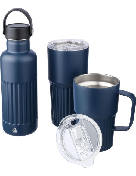Vaso termo acero reciclado 500 ml con asa