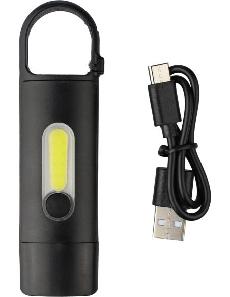 Mini linterna ABS reciclado USB-C 200 mAh