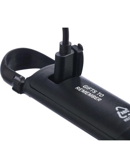 Mini linterna ABS reciclado USB-C 200 mAh