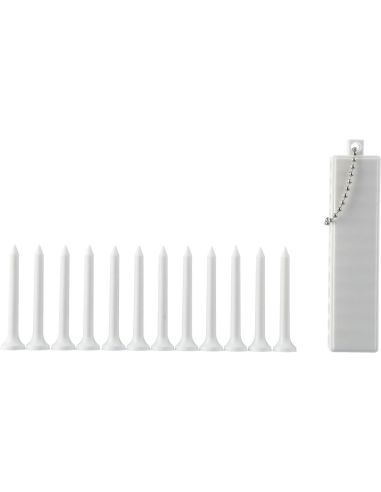 Set tees golf ABS reciclado con 12 tees y marcadores
