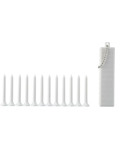 Set tees golf ABS reciclado con 12 tees y marcadores