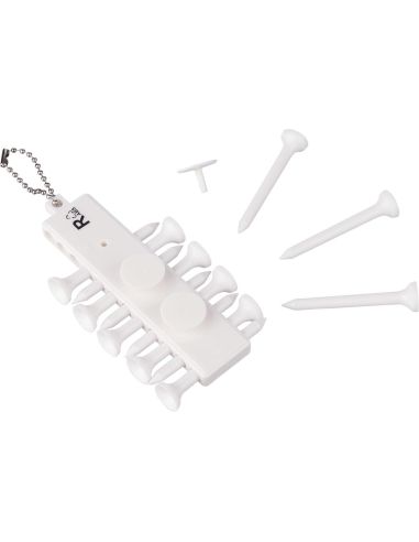 Set tees golf ABS reciclado con 12 tees y marcadores