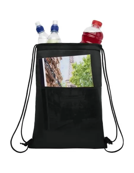 Bolsa térmica con cuerdas con capacidad para 12 latas Ecológica Personalizada 6120495