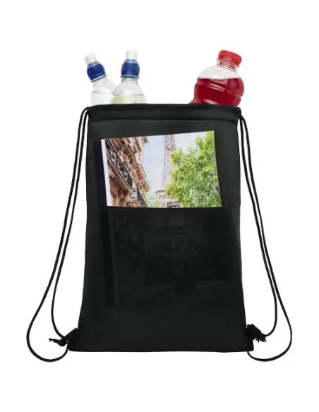 Bolsa térmica con cuerdas con capacidad para 12 latas Ecológica Personalizada 6120495