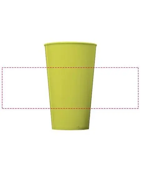 Vaso de plástico de 375 ml Ecológico Personalizado 6210037