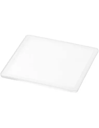 Posavasos de plástico cuadrado con papel...